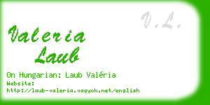 valeria laub business card